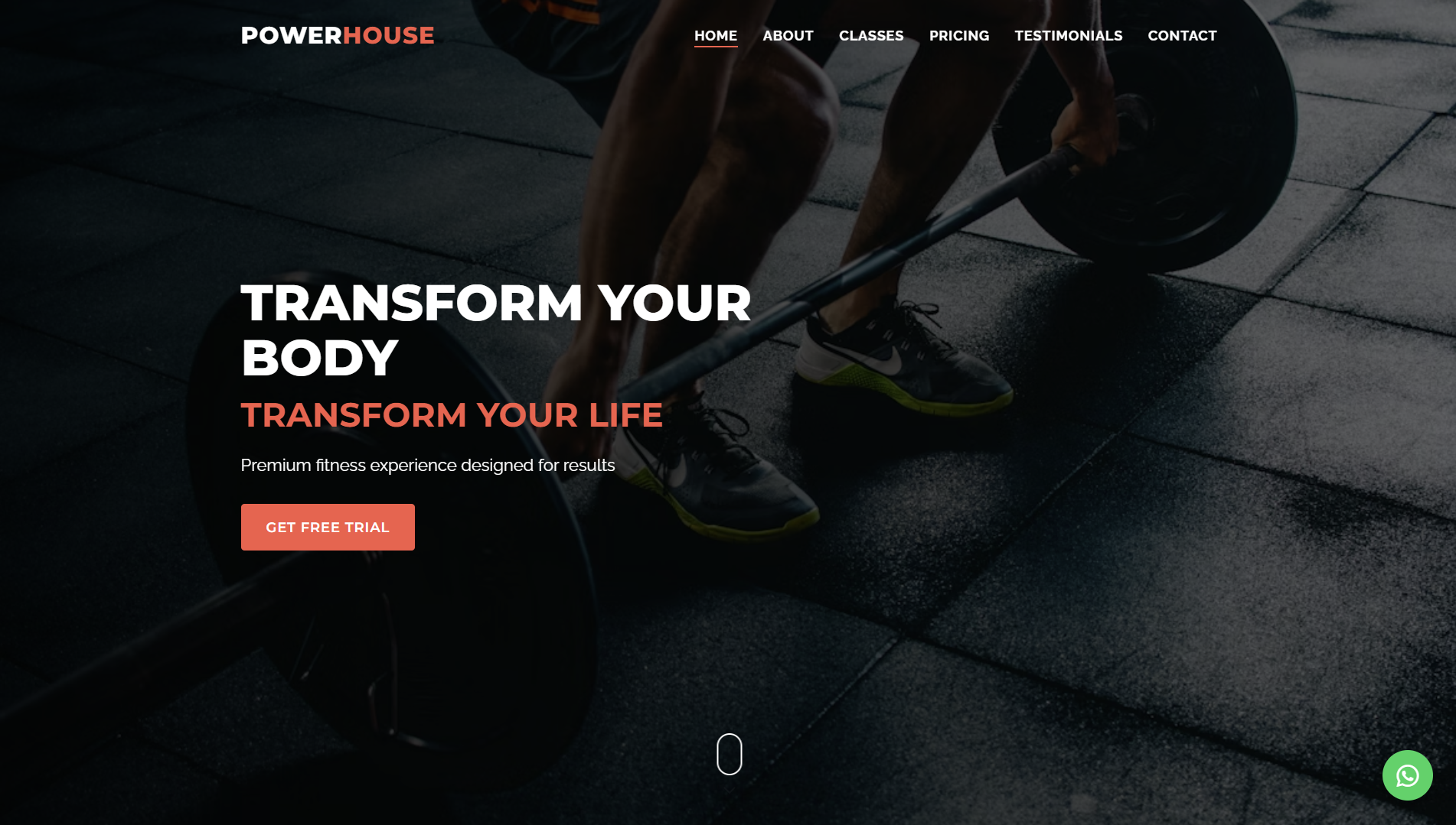 Gym Demo Website